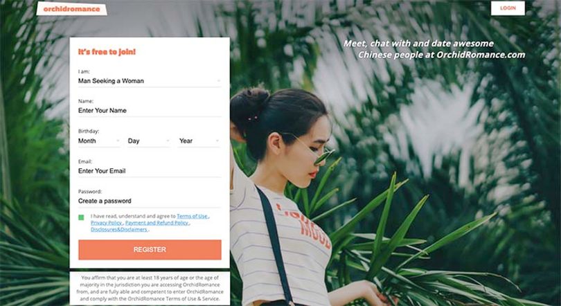orchidromance-registration-screen